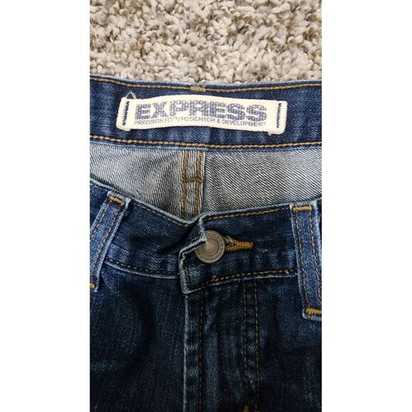 Express Women's Jeans Riot Siren Precision Fit Boot Cut‎ Blue 4R - Picture 3 of 11